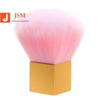 Professional Pink Nail Dust Brushes Square Handle Multi-function Removal Cleaning Nail Art Brush Manicure Care Makeup Tools